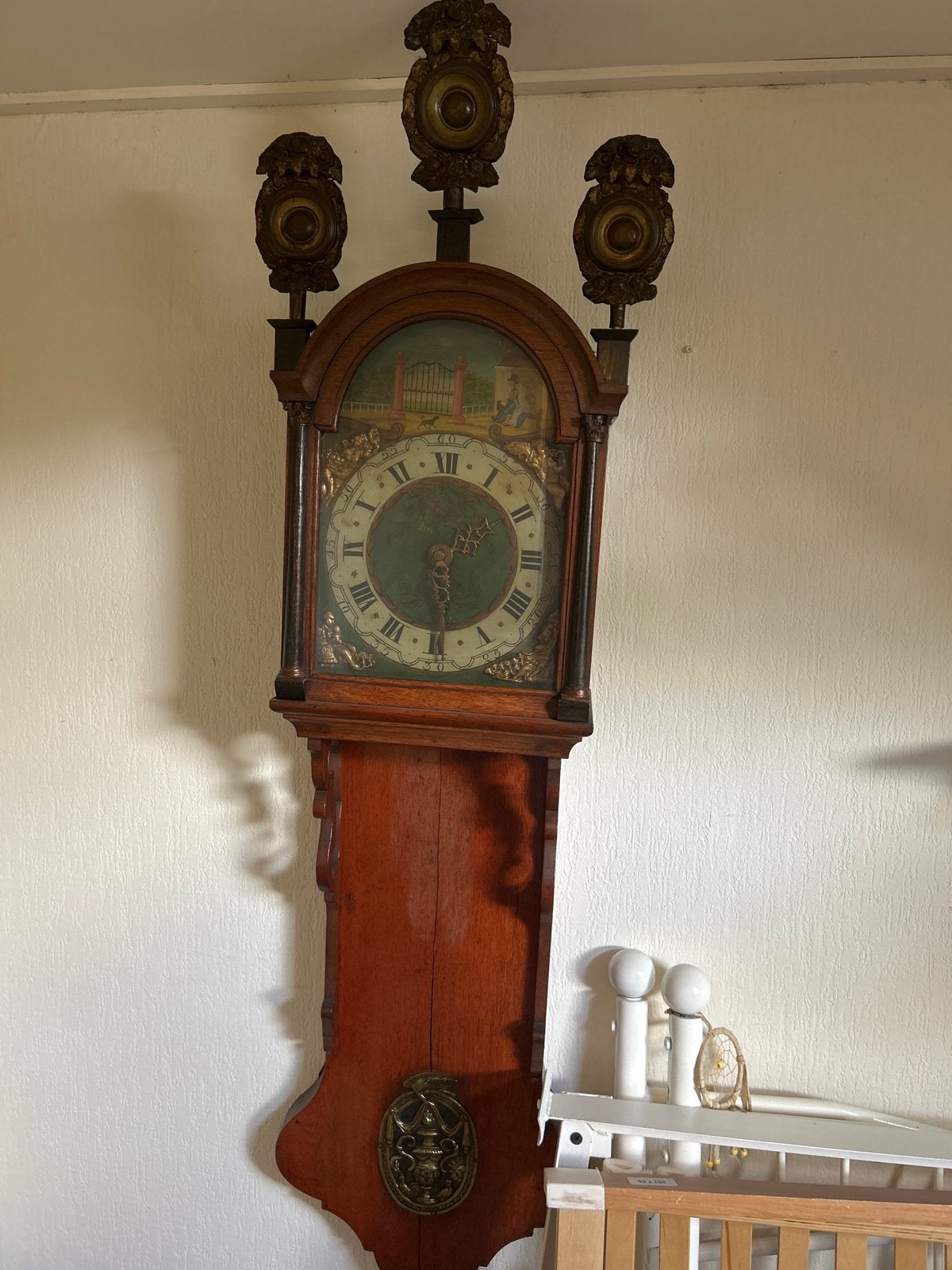 Antieke Friese Staartklok - Prachtig Handwerk, Antiek en Kunst, Ophalen