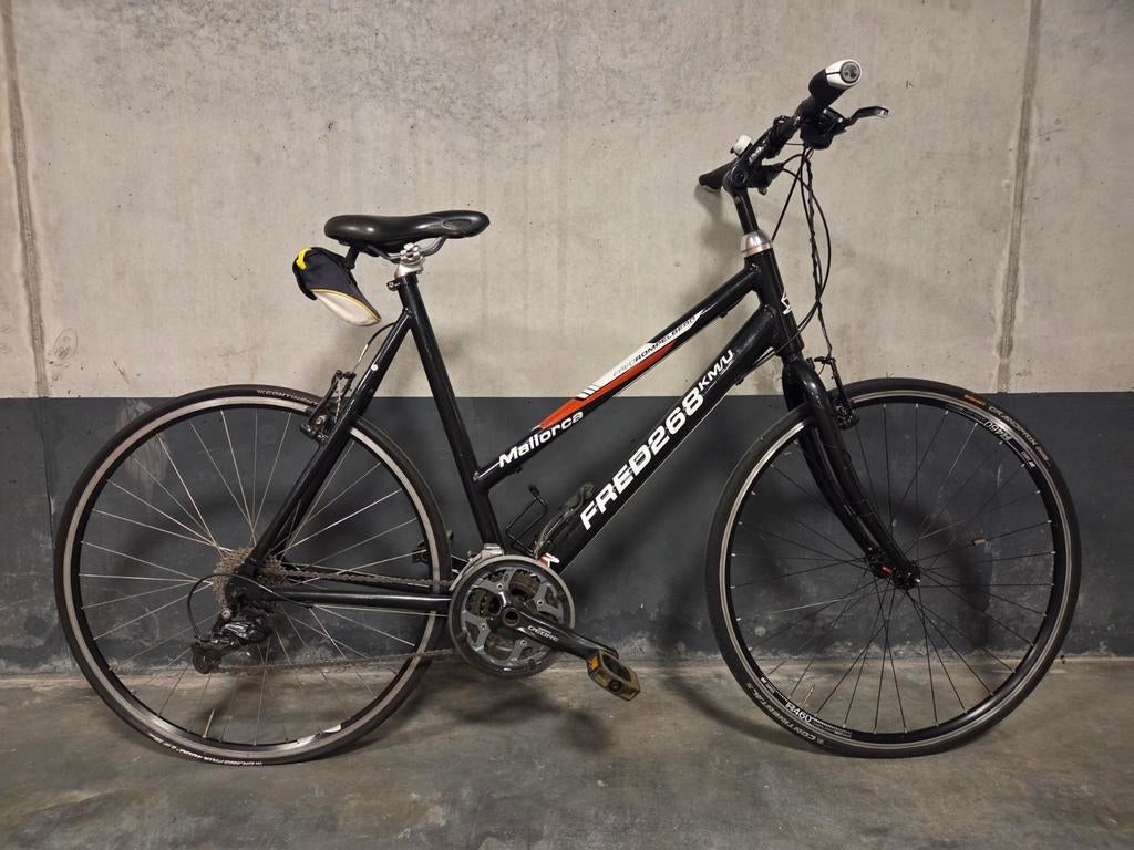 Zwarte Mallforce FRED268. fiets met Shimano Deore, Ophalen