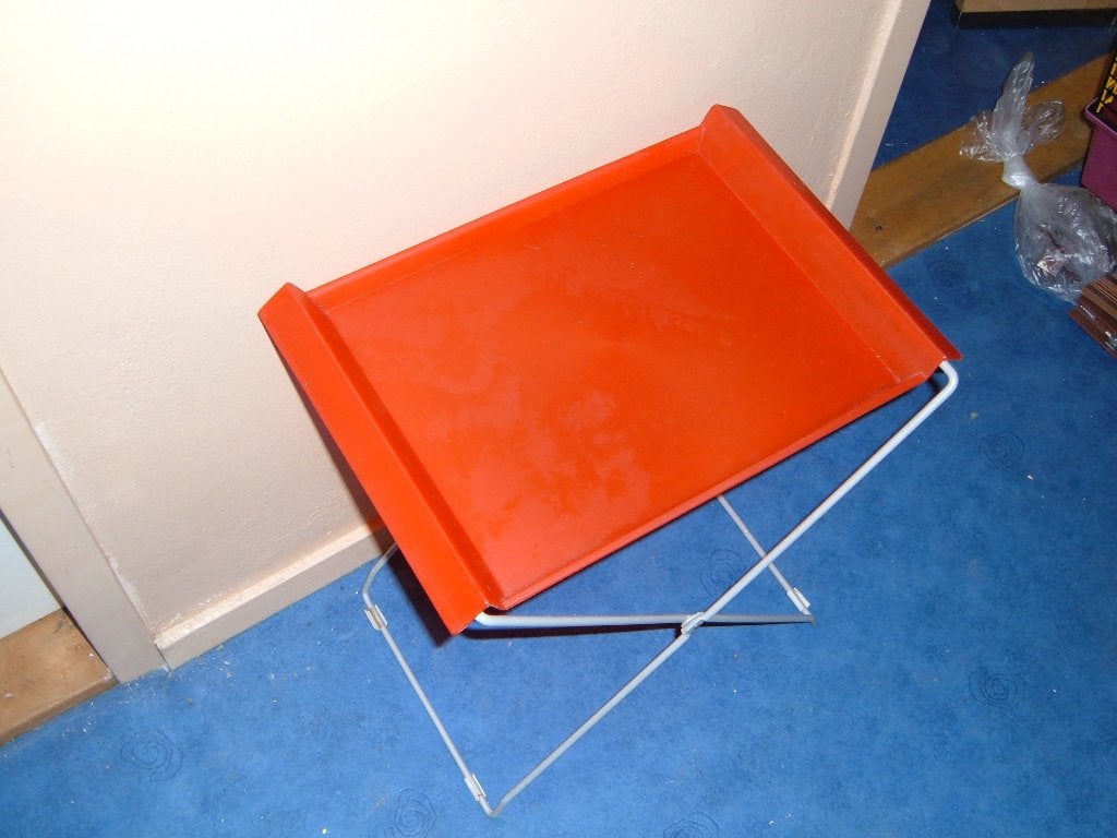 klaptafeltje, Ophalen, Minder dan 45 cm, Gebruikt, Rechthoekig