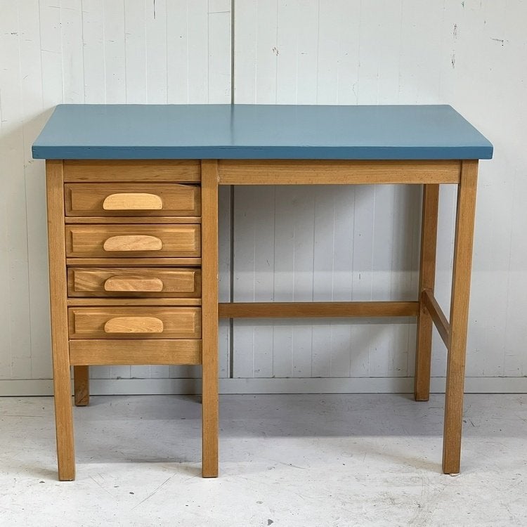 J50/60 kids bureau tiener werkplek vintage nieuwe schooljaar, Huis en Inrichting, Bureaus, Ophalen, Gebruikt, Kinderbureau, Onbekend