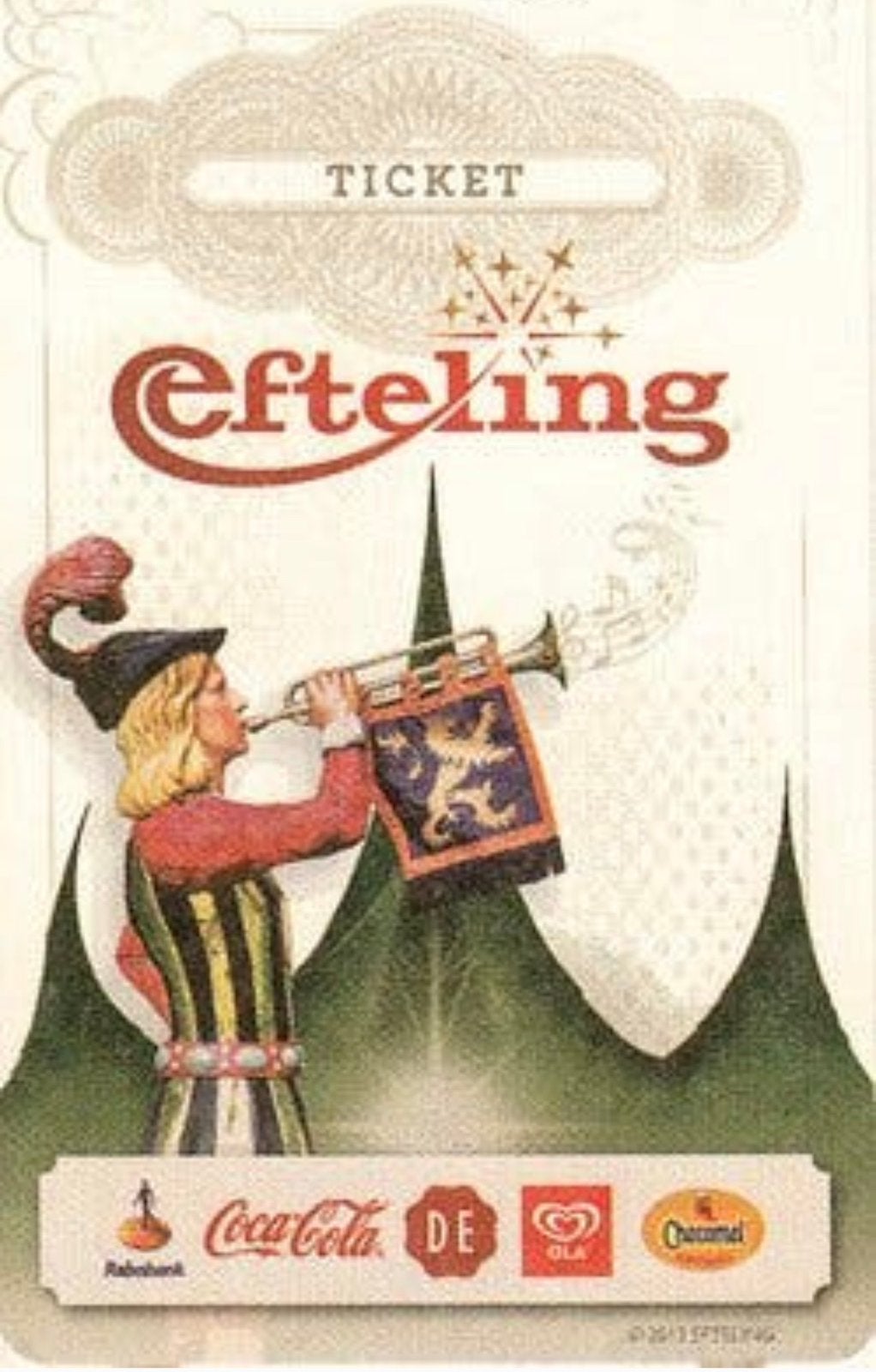 Efteling kaartjes Gezocht, Twee personen, Ticket of Toegangskaart