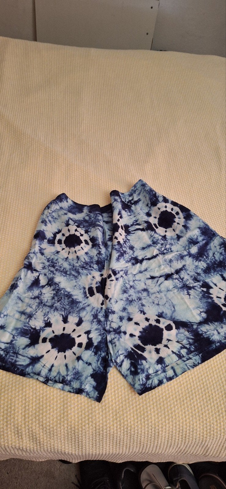 Retro afrikaans motief tye dye broekrok blauw, Kleding | Dames, Ophalen of Verzenden, Zo goed als nieuw, Blauw