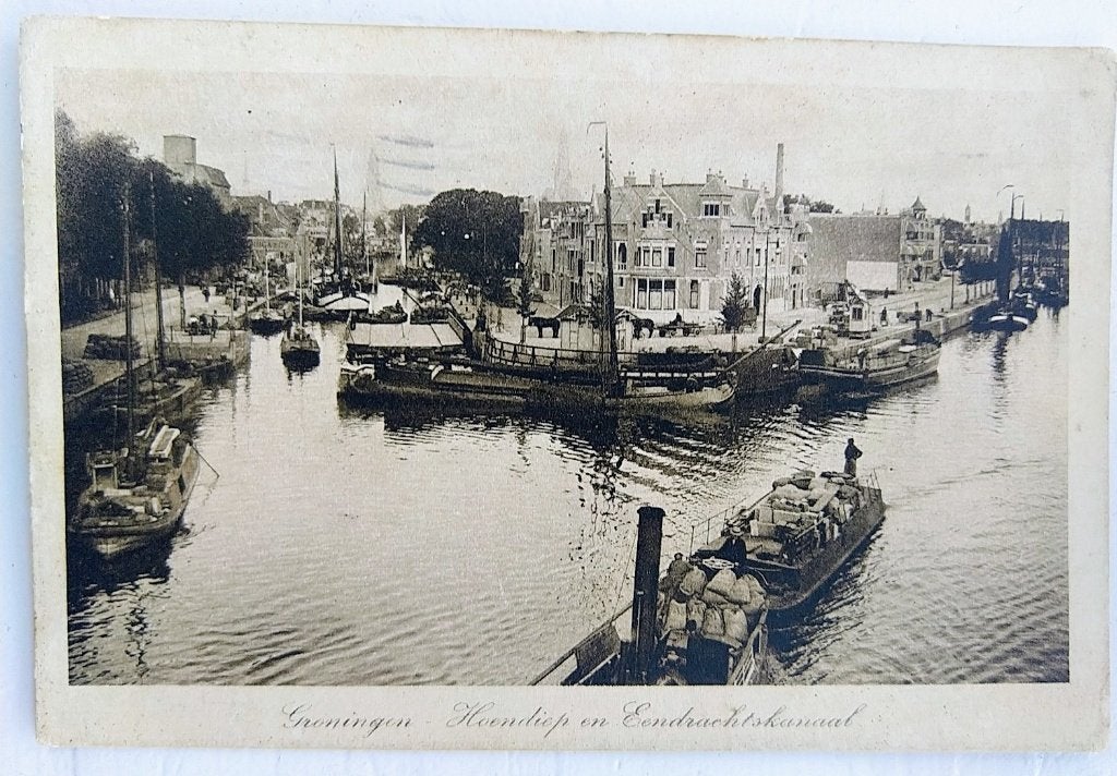 WO1 Militaire Ansichtkaart Groningen (1918) - Hoendiep, Ophalen of Verzenden, Voor 1920, Gelopen, Groningen