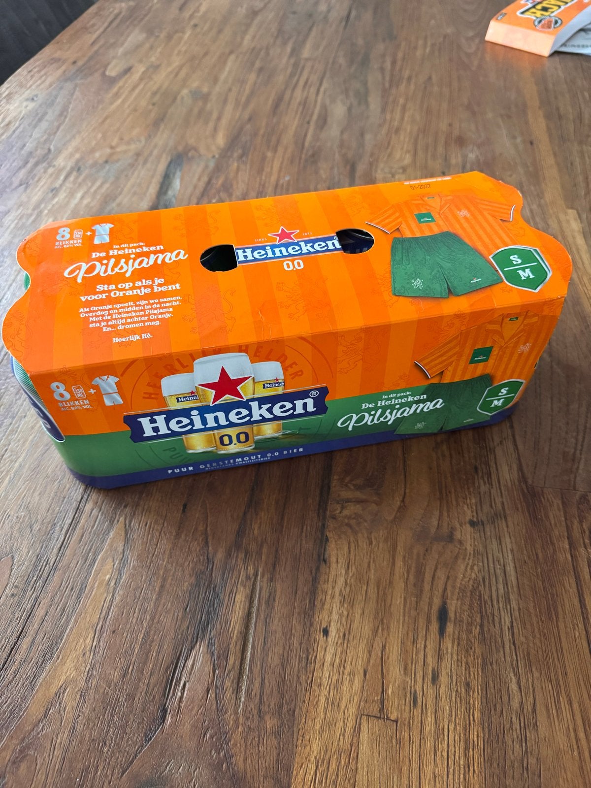 Heineken 0.0 Pilsjama Oranje EK/WK Maat S/M, Ophalen of Verzenden, Nieuw