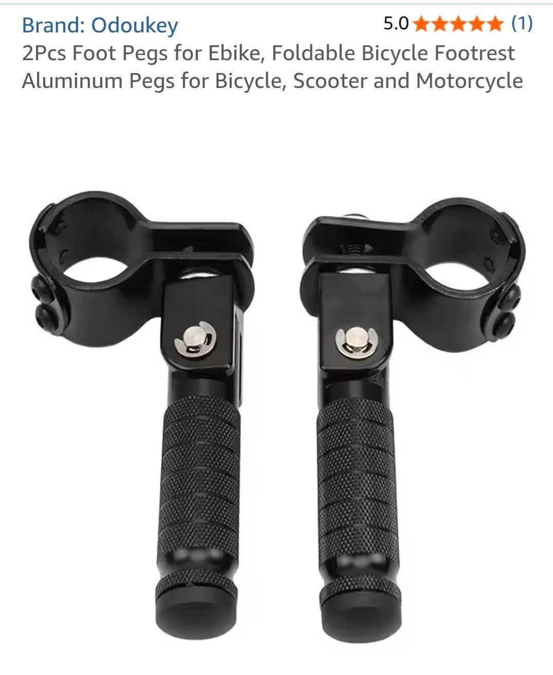 Opvouwbare Voetsteunen voor E-bike, Scooter, Motor (2 stuks), Ophalen of Verzenden, Nieuw