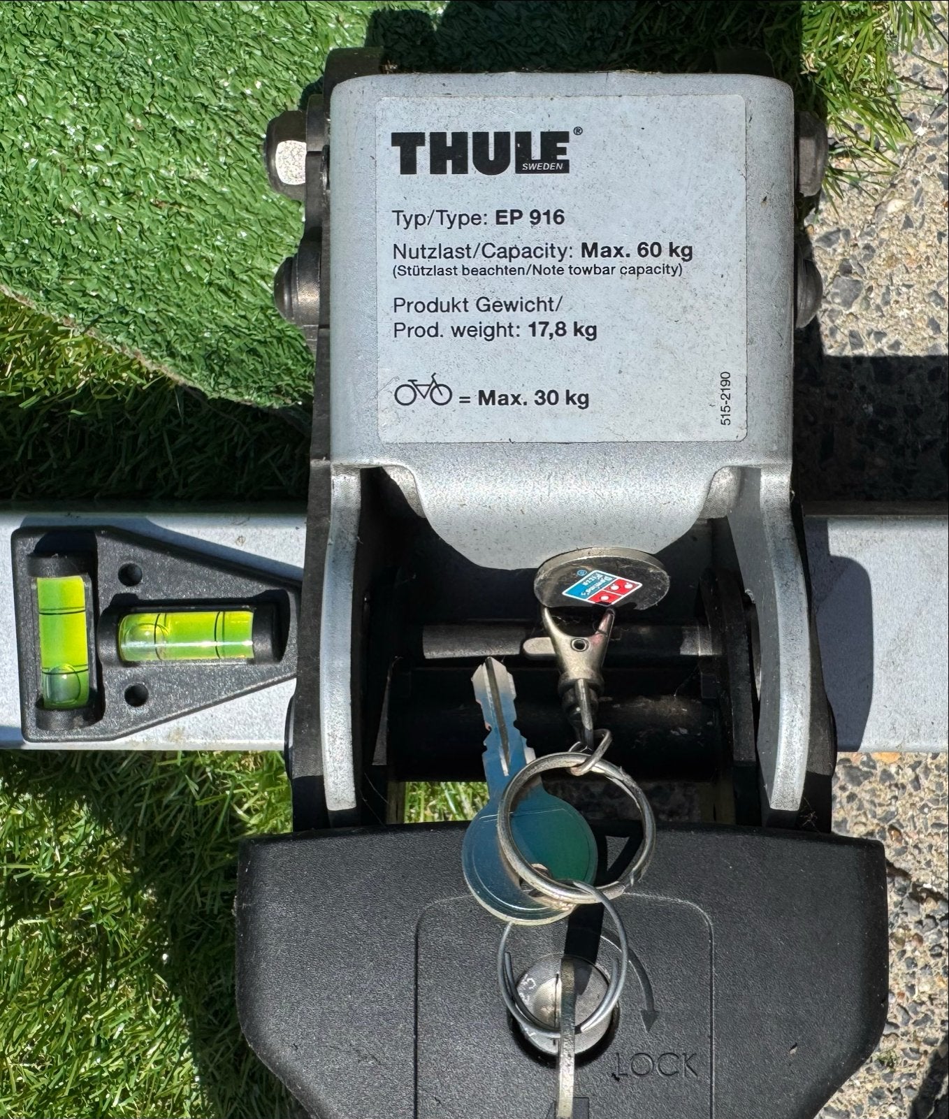 Thule EP916 Fietsendrager - Max. 30 kg per fiets, Ophalen, Gebruikt, 2 fietsen, Trekhaakdrager