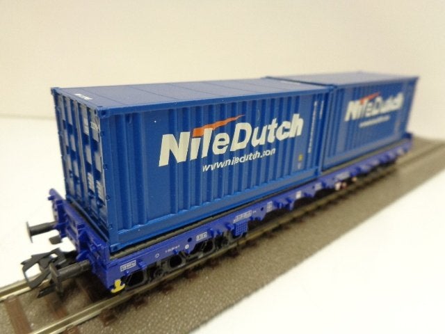 RIVAROSSI HR6124 Containerwagen ACTS  NS (H0)., Overige merken, Gelijkstroom, Wagon, Ophalen of Verzenden
