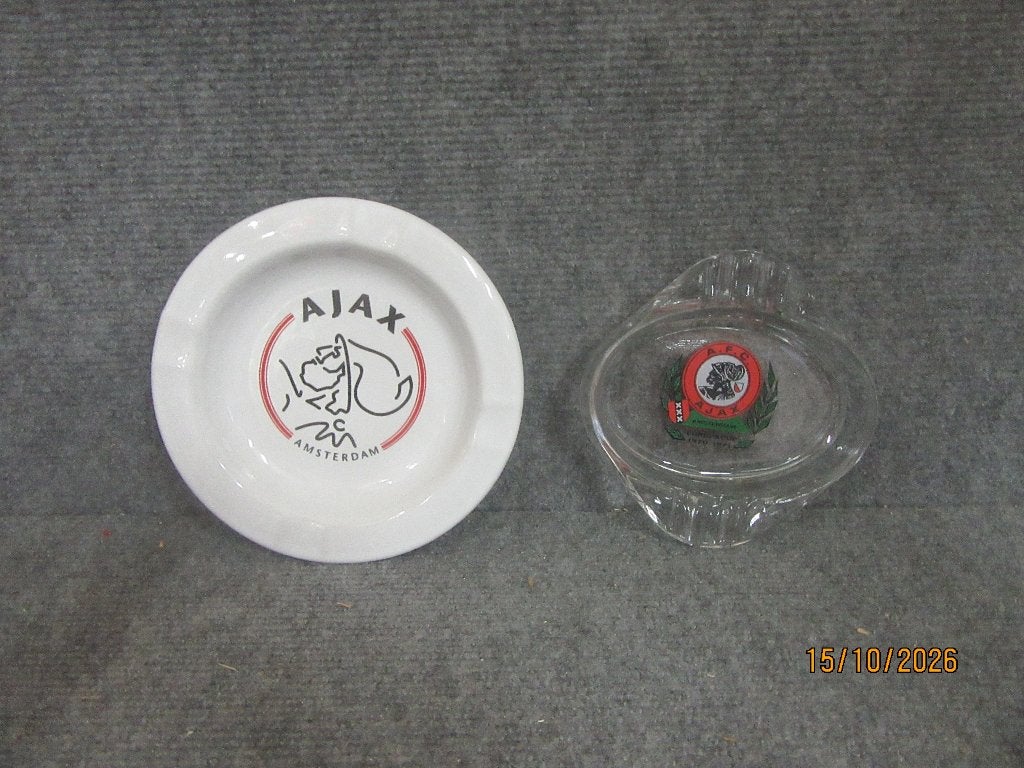 asbak  ajax sport  voetbal, Ophalen of Verzenden, Zo goed als nieuw, Asbak