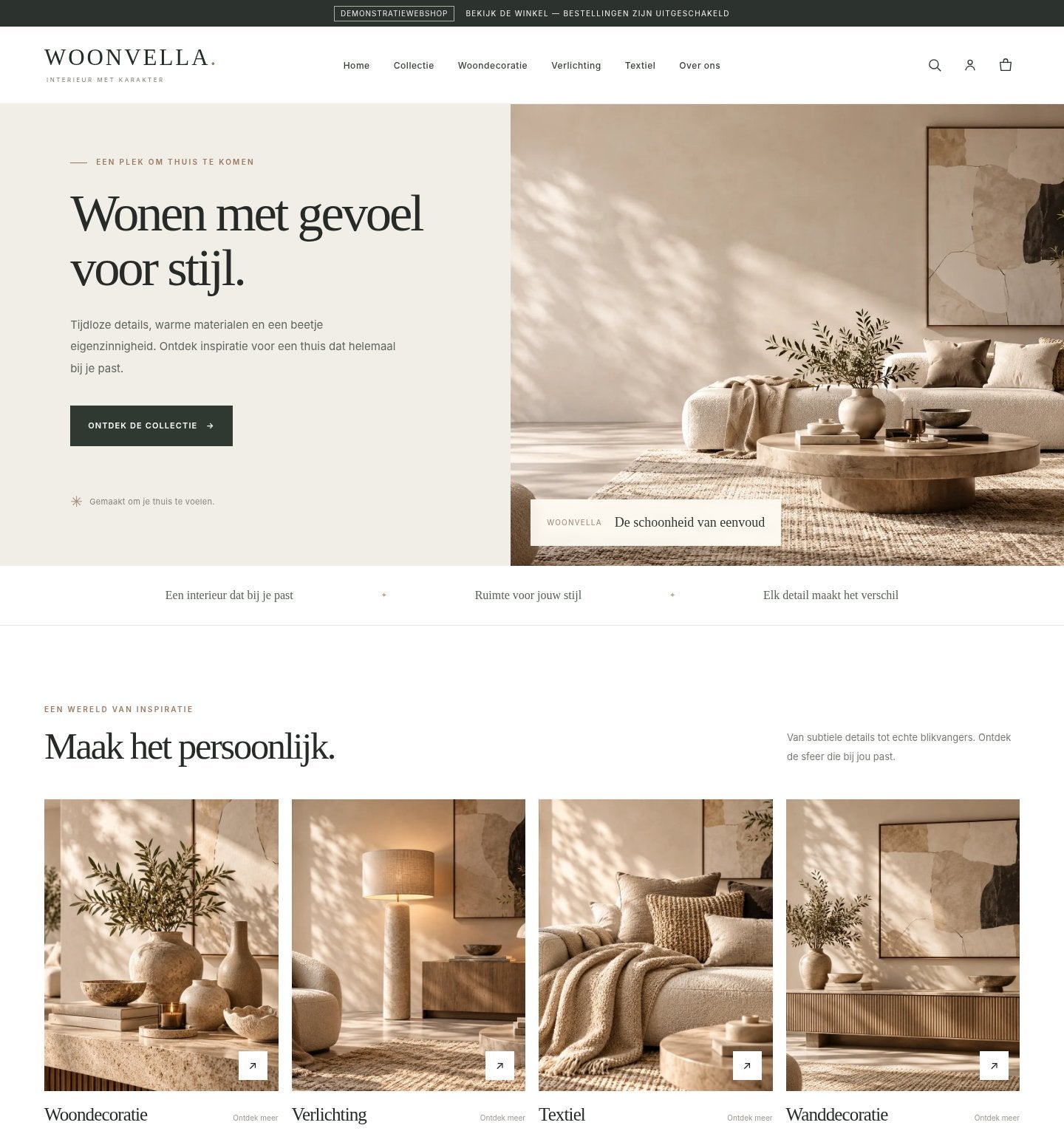 Webshop inclusief domeinnaam - Woonvella, Ophalen