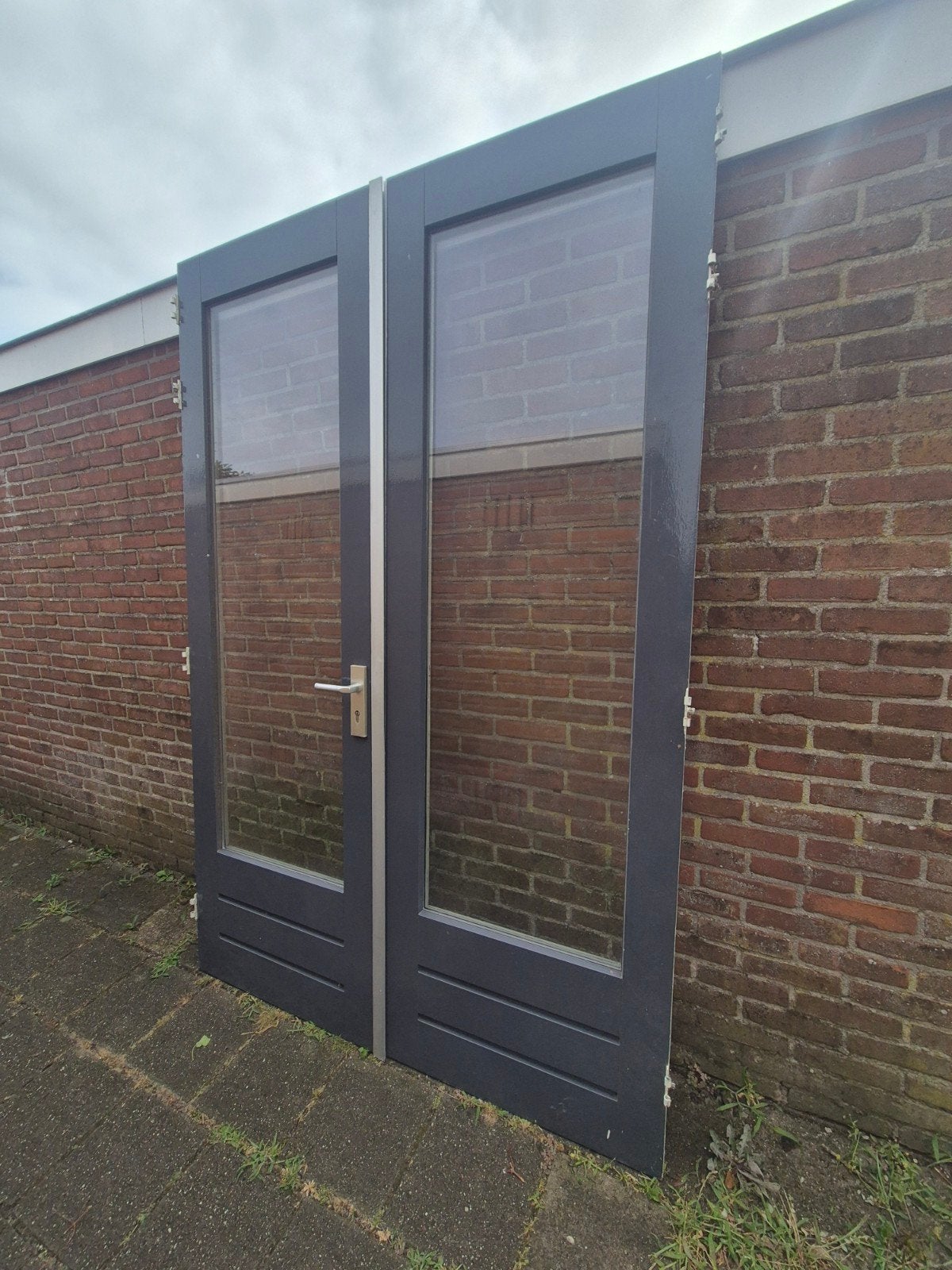 Openslaande deuren, Terrasdeuren, Tuindeuren, Ophalen of Verzenden, Gebruikt, Glas, Buitendeur