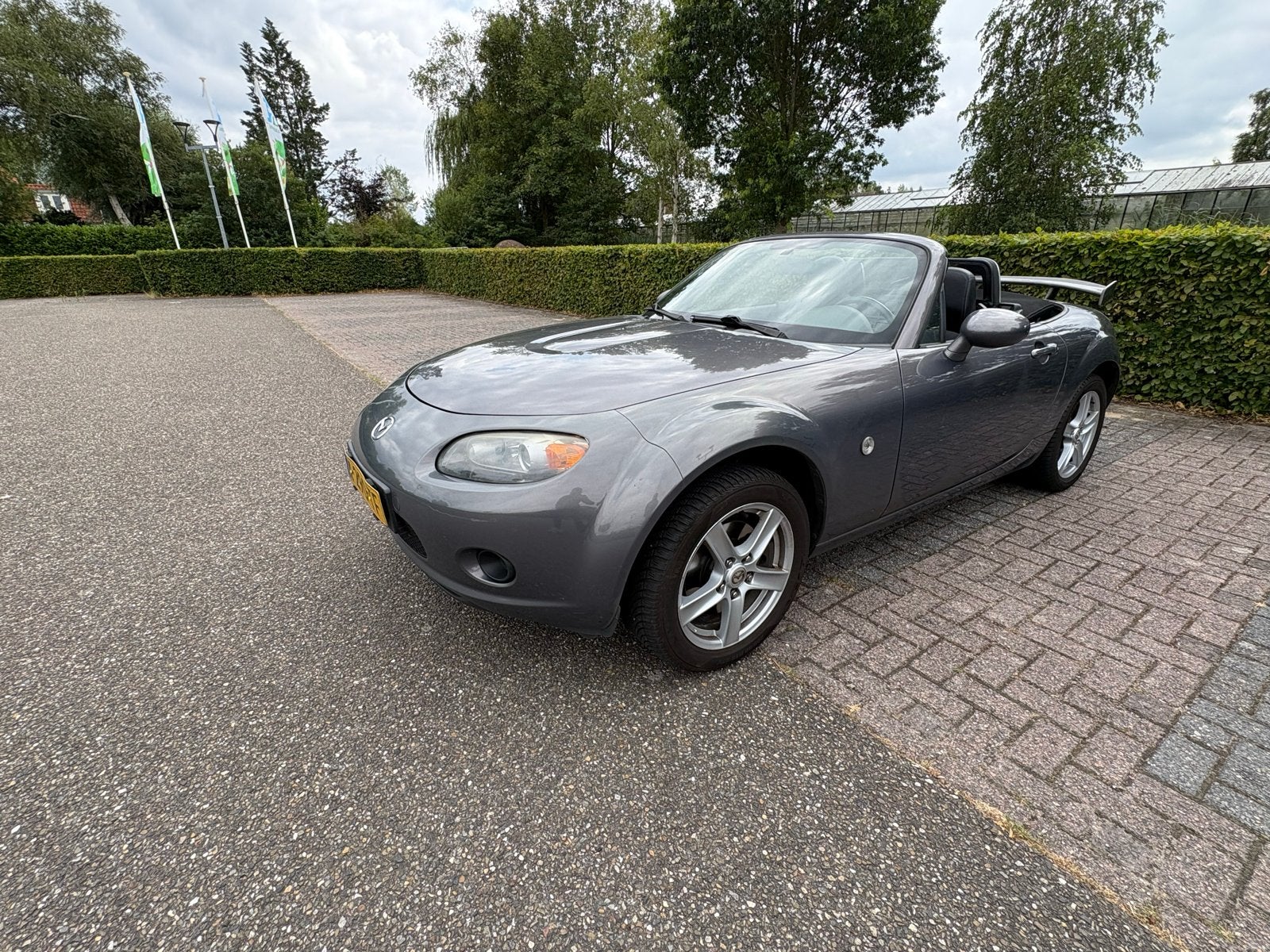 Mazda MX-5 1.8 Touring 2006 Grijs, Stoelverwarming, Achterwielaandrijving, Zwart, 4 cilinders