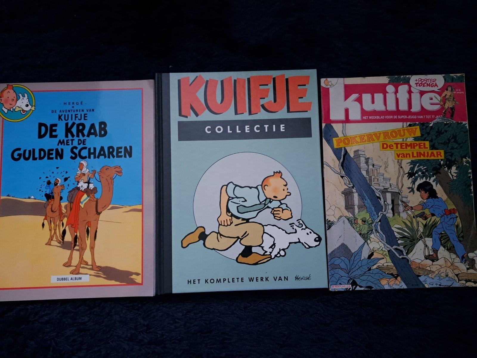 3x Kuifje; dubbel album, collectie en weekblad, Boeken, Meerdere stripboeken, Ophalen of Verzenden, Zo goed als nieuw, Hergé