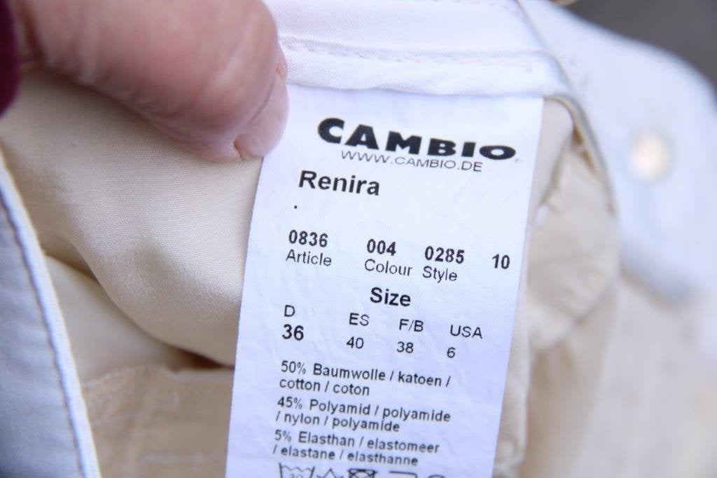 Broek creme Cambio mt 36 Vaste prijs, Kleding | Dames, Cambio, Beige, Ophalen of Verzenden, Zo goed als nieuw