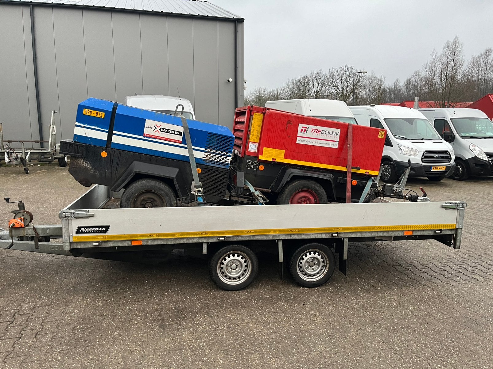 GEZOCHT: compressor mobiele compressoren diesel Atlas copco, Ophalen, Gebruikt