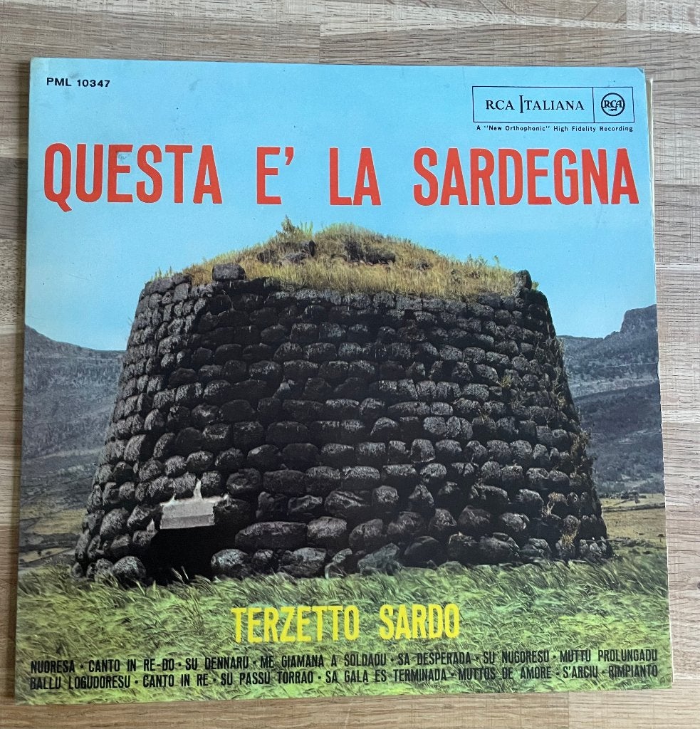 Vintage Folk LP (1963)– Terzetto Sardo: Questa è la Sardegna, Cd's en Dvd's, Vinyl | Pop, Ophalen of Verzenden, Folk, LP