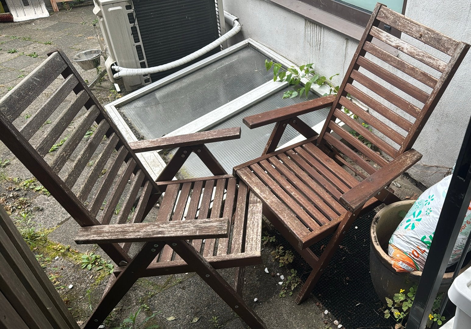2x Ikea NÄMMARÖ, Tuin en Terras, Tuinstoelen, Ophalen, Gebruikt, Hout