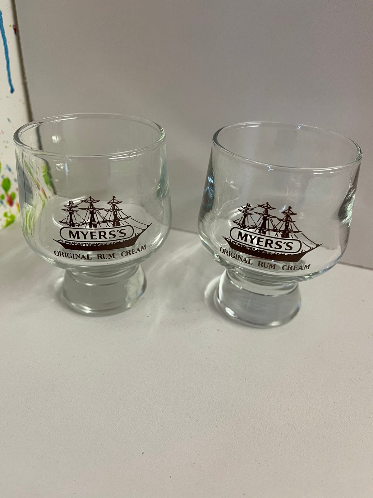 Myers’s rum cream glazen set van 2 glazen, Ophalen of Verzenden, Nieuw, Overige typen