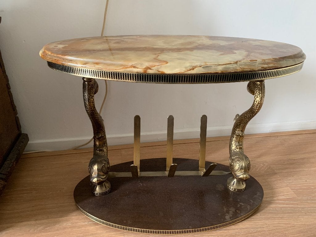 Vintage regency Hollywood , steen, koi karper poten, Ophalen