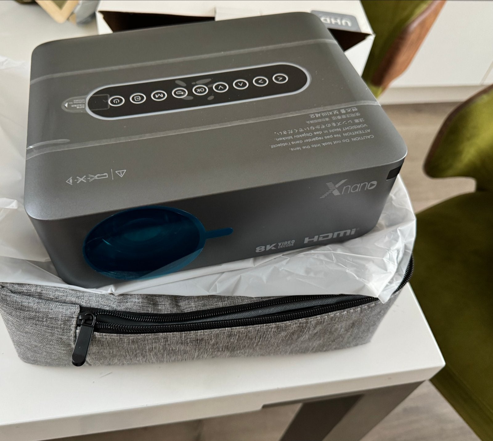 Xnano X1 LED Projector - Nieuw in doos, Ophalen of Verzenden, Nieuw, LED, Full HD (1080)