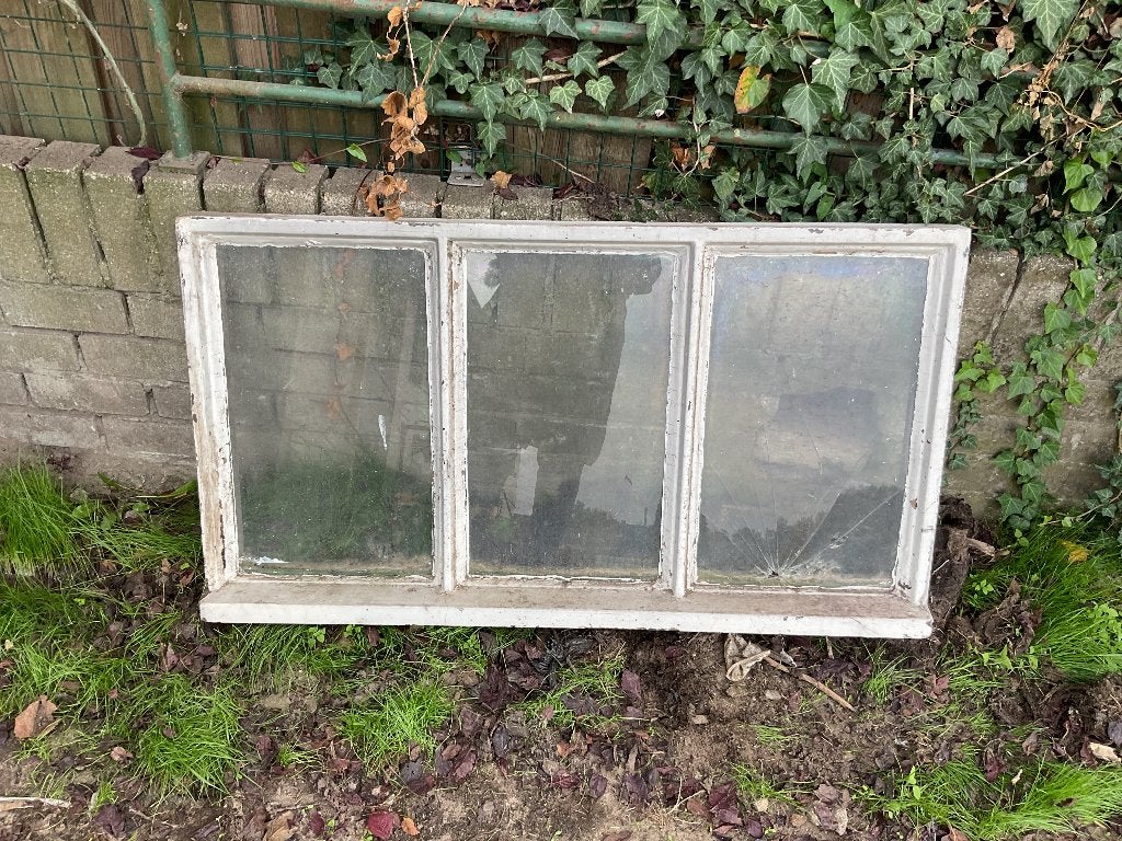 Betonnen stalraam, Doe-het-zelf en Verbouw, Glas en Ramen, Ophalen, Gevelraam of Ruit, Gebruikt, Minder dan 80 cm