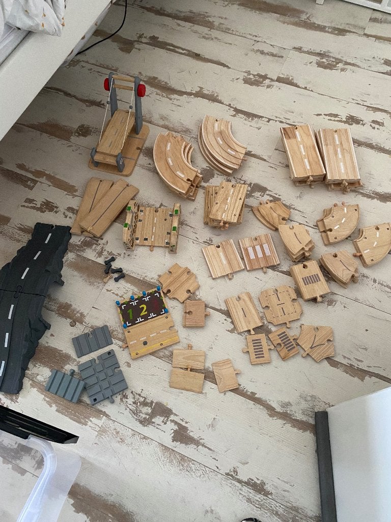 Houten autobaan, Ophalen, Gebruikt, Overige typen