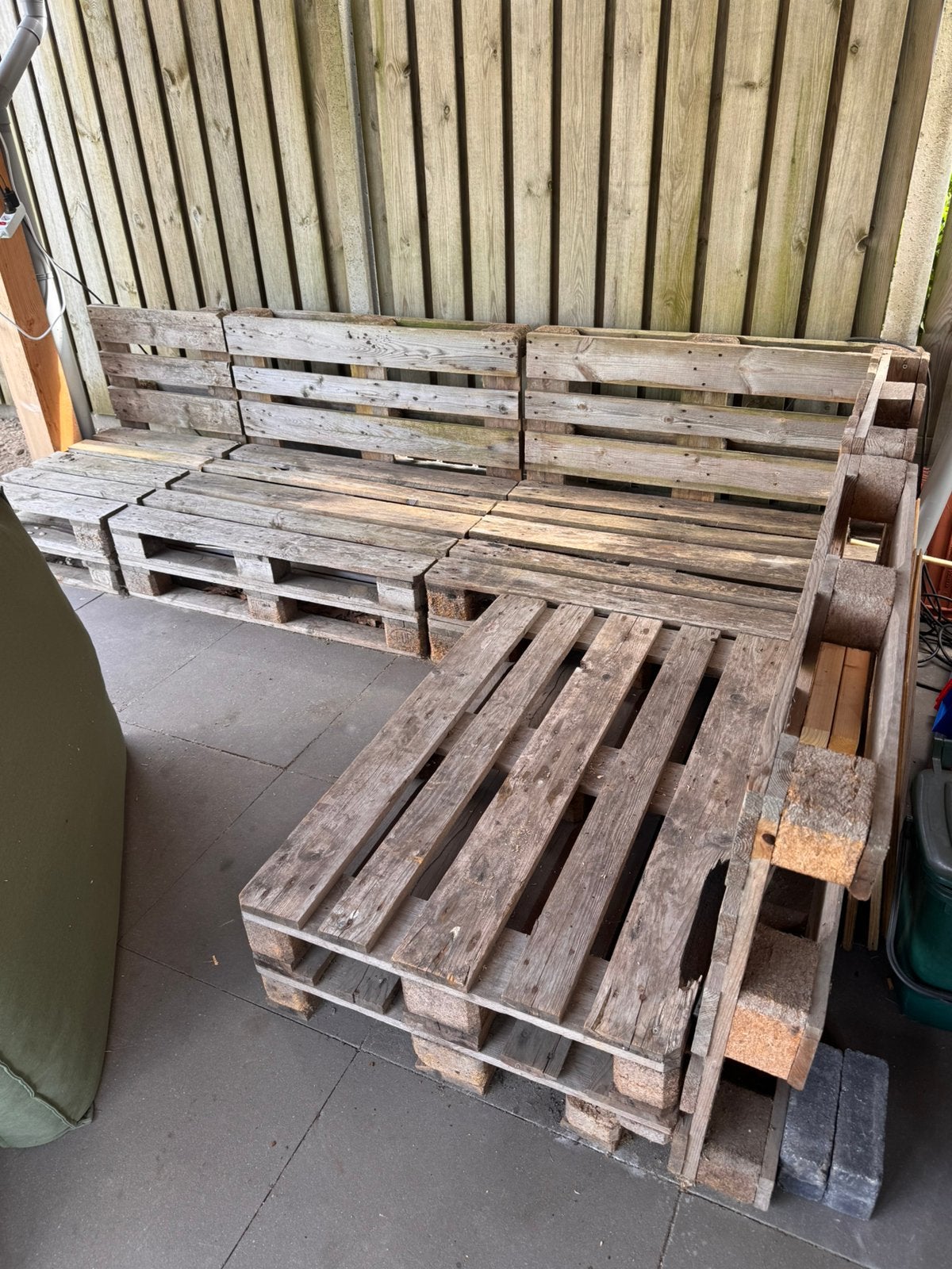 Pallet bank, Ophalen, Gebruikt, 50 mm of meer, Pallet