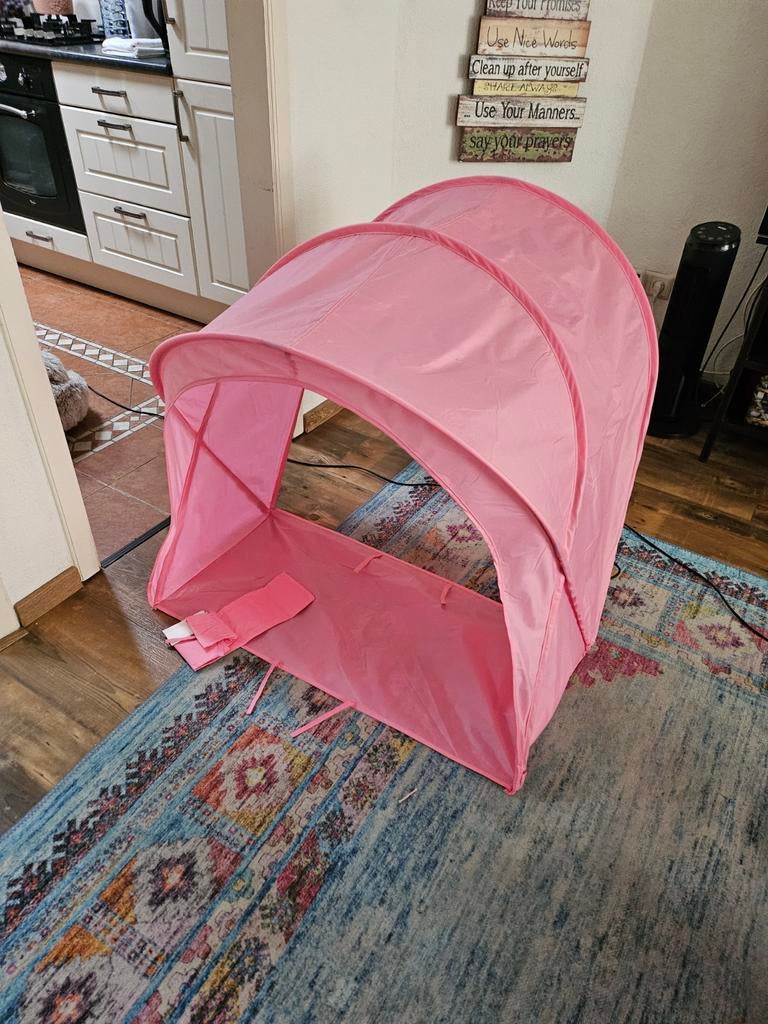 IKEA SUFFLETT speeltent/zonnescherm roze, Kinderen en Baby's, Speelgoed | Buiten | Speelhuisjes, Ophalen of Verzenden, Zo goed als nieuw