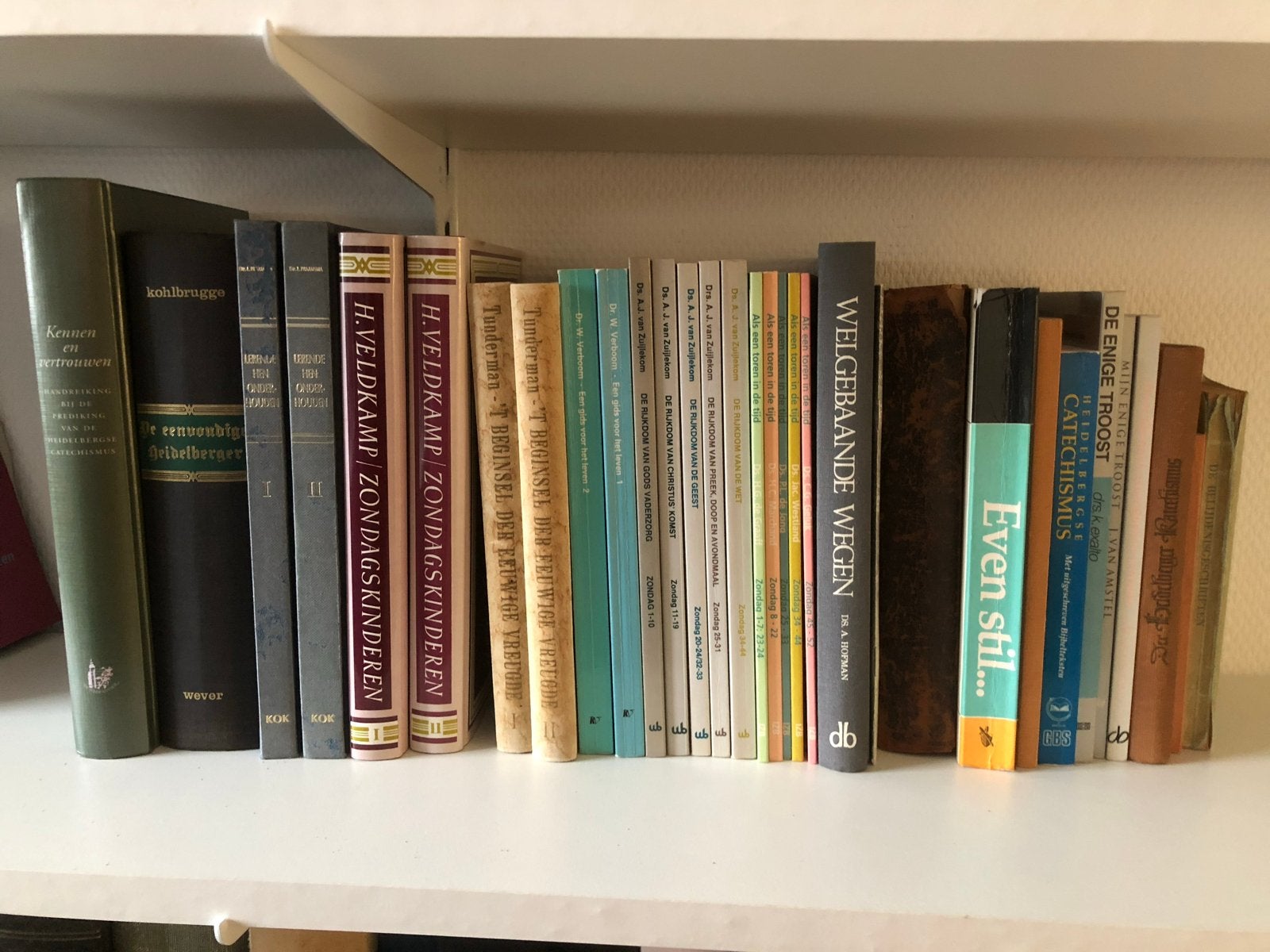 Theologische boeken:Heidelbergse Catechismus, enz. 150 stuks, Ophalen of Verzenden, Gelezen, Christendom | Protestants