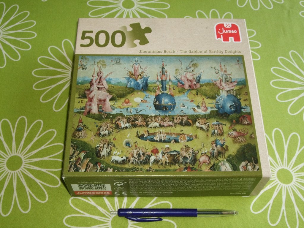 The Garden of Earthly Delights - Jheronimus Bosch - 500 st, Ophalen of Verzenden, 500 t/m 1500 stukjes, Gebruikt, Legpuzzel