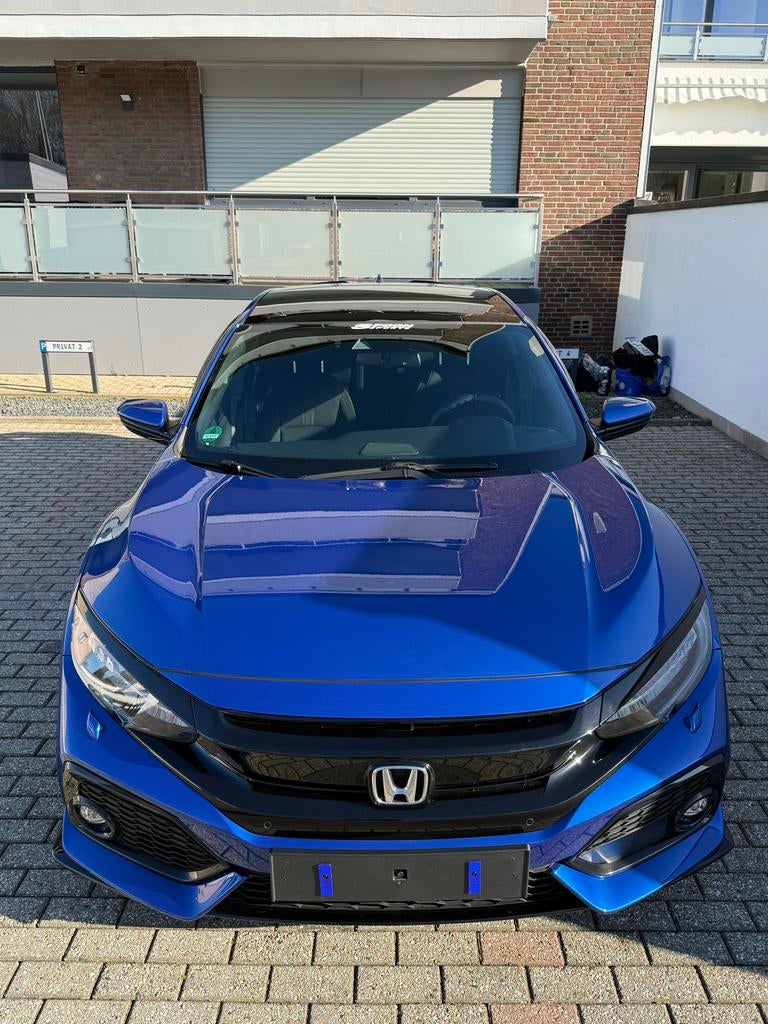 Honda Civic FK7 Sport Plus, Auto's, Stof, Zwart, 4 cilinders, Blauw
