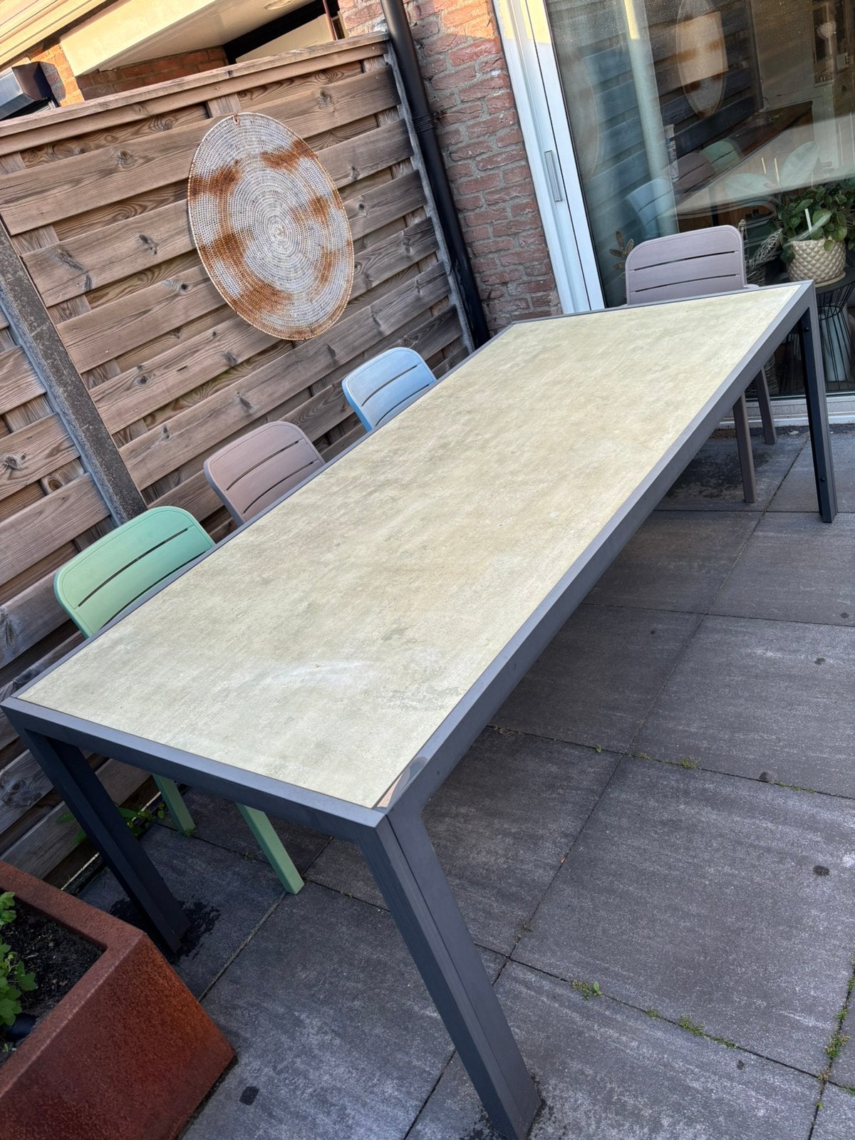 Tuintafel Intratuin, Tuin en Terras, Tuintafels, Ophalen, Gebruikt, Rechthoekig, Metaal