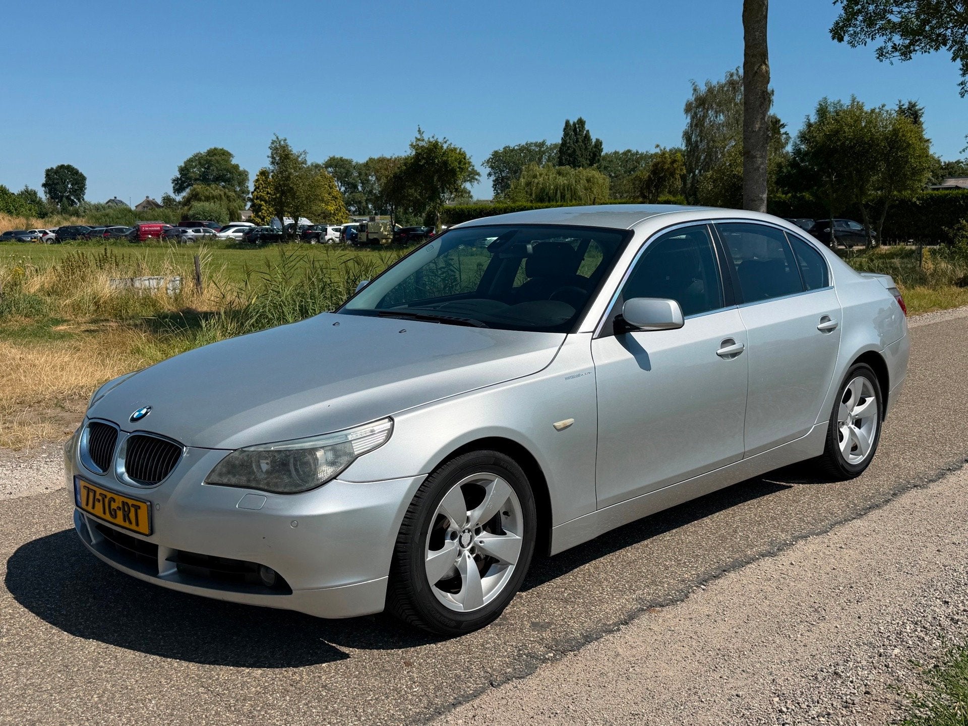 BMW 5-serie 525i High Executive AUT APK 05-2027 Airco Leder, Auto's, BMW, Automaat, Achterwielaandrijving, Gebruikt, Zwart