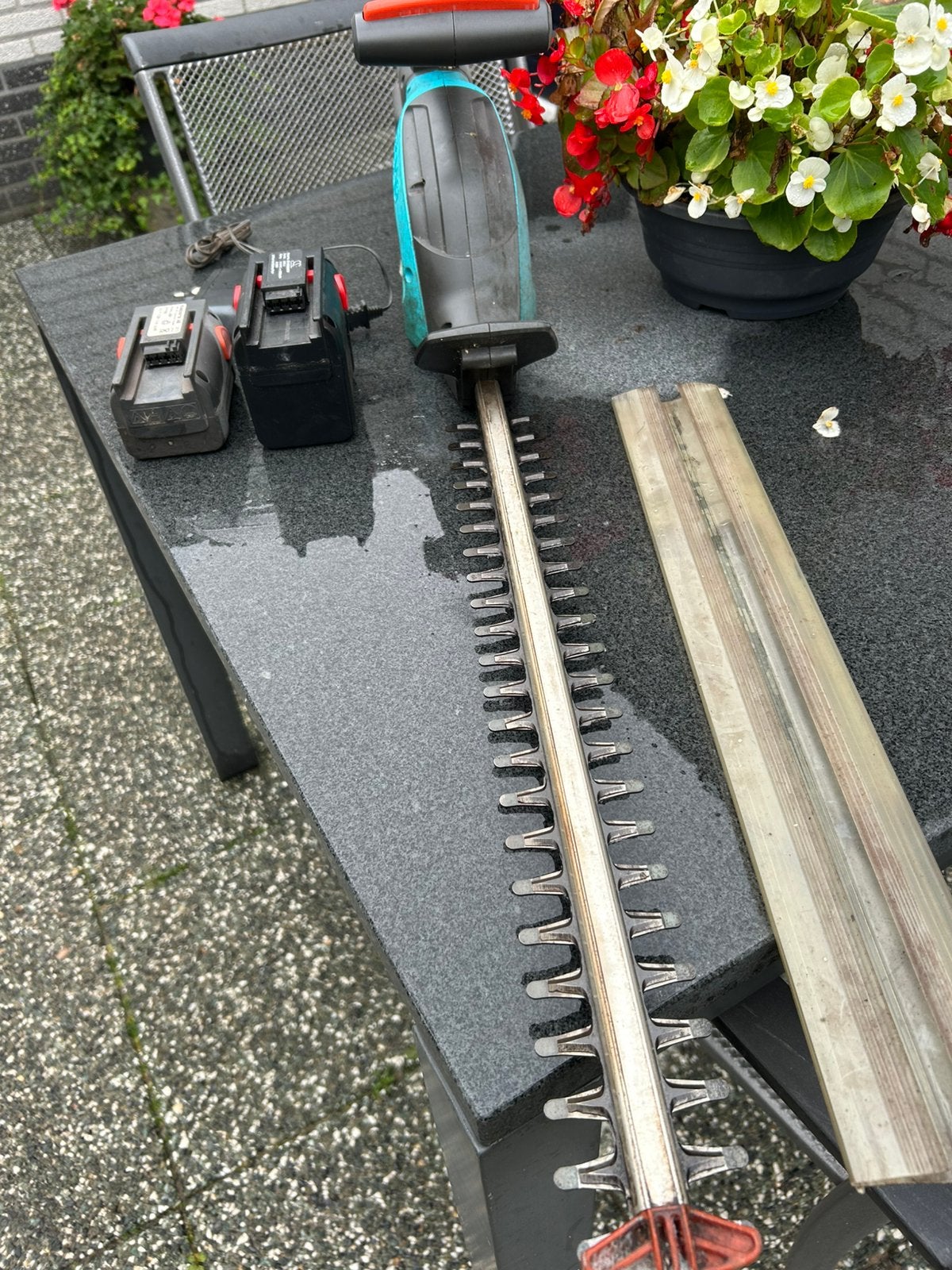 Gardena accu heggenschaar, Tuin en Terras, Ophalen of Verzenden, Gebruikt, Accu