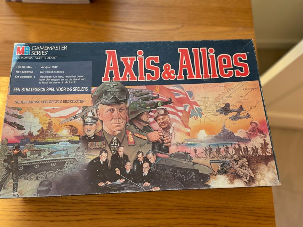 Axis & Allies uit 1981, Hobby en Vrije tijd, Gezelschapsspellen | Bordspellen, Vijf spelers of meer, Ophalen of Verzenden, Gebruikt