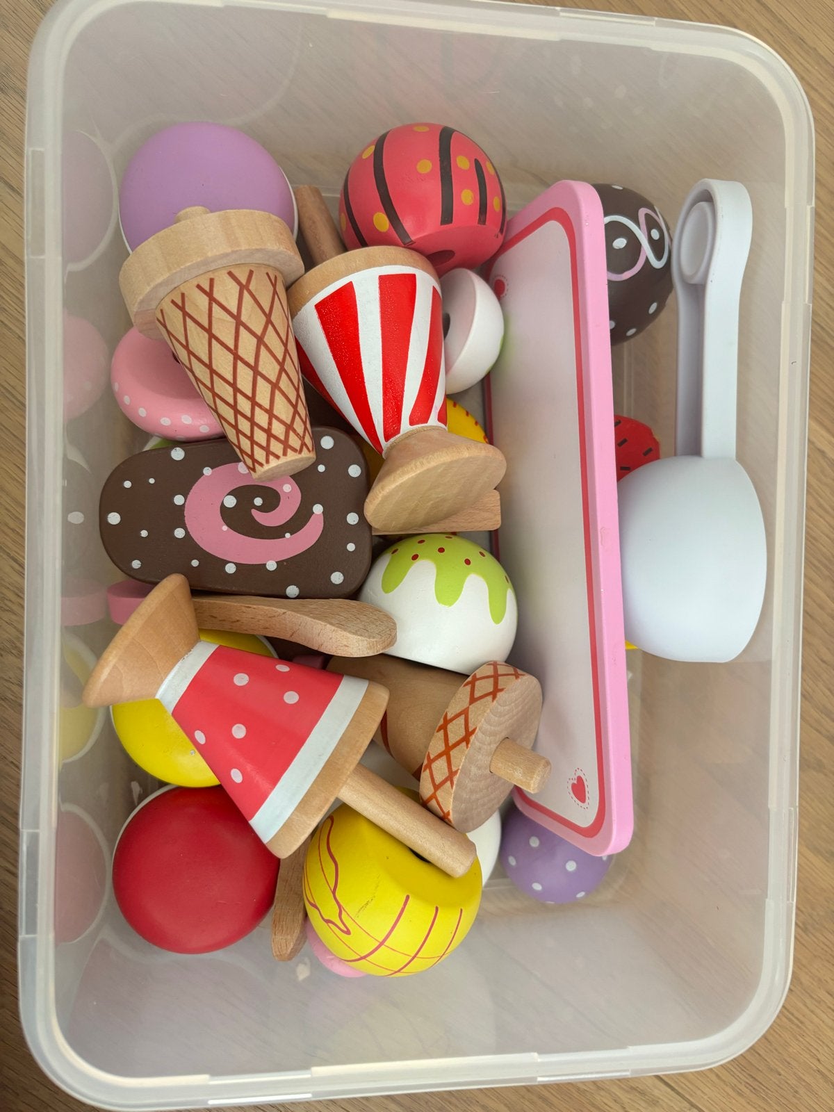 New Classic Toys Houten IJsjes Speelset - Zo goed als nieuw, Kinderen en Baby's, Speelgoed | Houten speelgoed, Ophalen of Verzenden