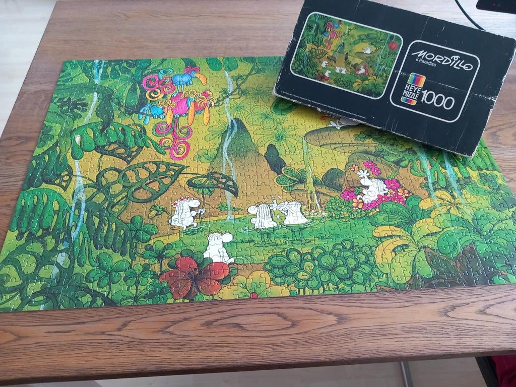 Mordillo Heye Puzzel 'Il Paradiso' 1000 stukjes, Ophalen of Verzenden, 500 t/m 1500 stukjes, Gebruikt, Legpuzzel