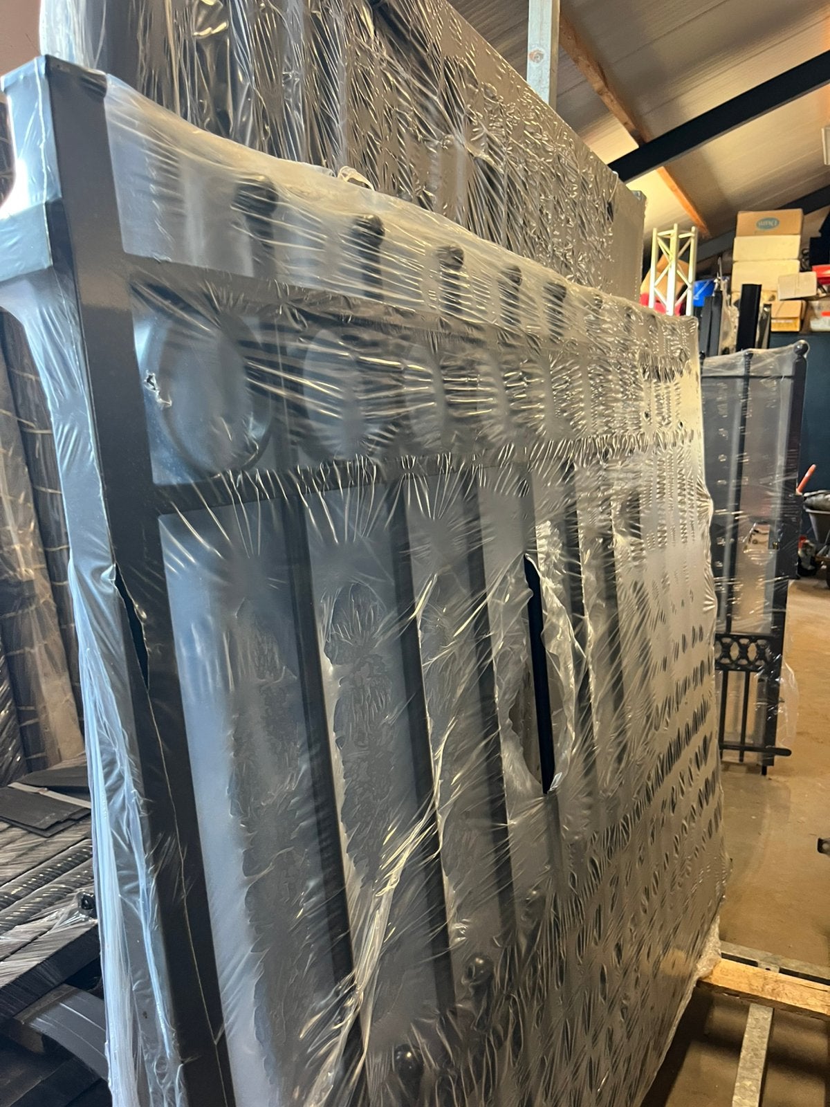 Zomeraanbieding inrijpoort sierpoort tuinpoort, Ophalen, 100 tot 150 cm, Zo goed als nieuw, IJzer