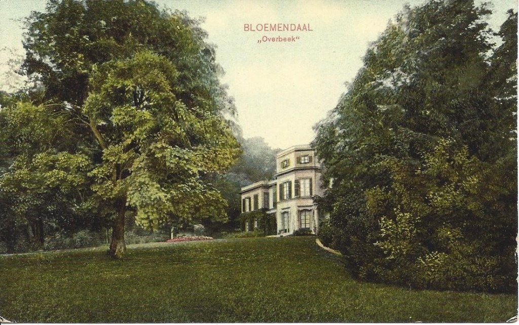 Bloemendaal (N.H.) Huize Overbeek, Ophalen of Verzenden, Voor 1920, Ongelopen, Noord-Holland