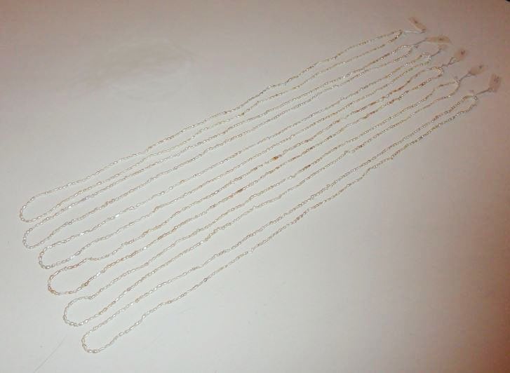Parel strengen keshi beige creme ketting, Ophalen of Verzenden, Nieuw, Kraal
