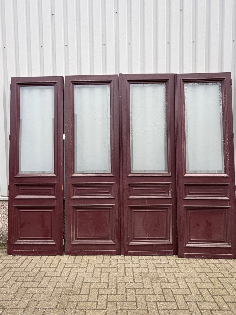 2 unieke sets 4 luiken of ensuitedeuren uit Antwerpen, La belle porte, Jurgen.hoogenboezem@gmail.com, Binnendeur, Ophalen of Verzenden