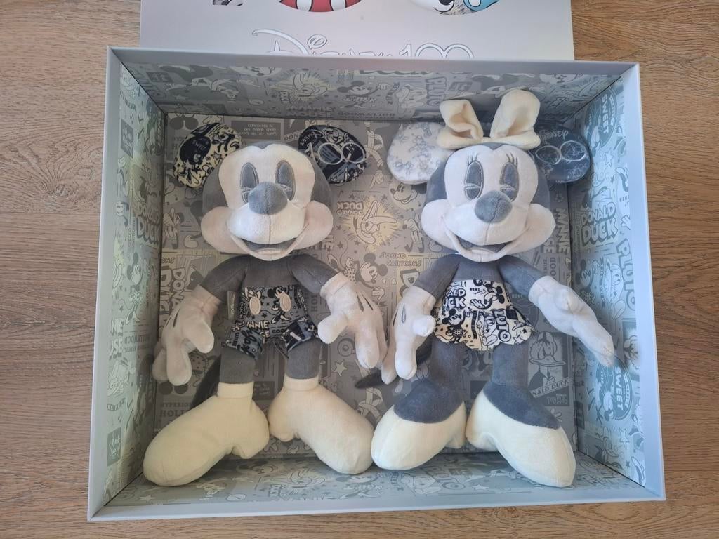 Disney 100 Jaar Collector-Set | Limited  Mickey & Minnie, Verzamelen, Ophalen of Verzenden, Mickey Mouse, Zo goed als nieuw, Knuffel
