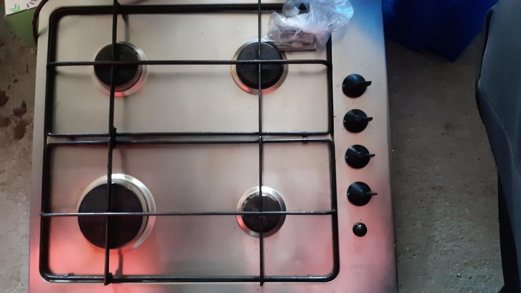 Zanussi (inbouw) kookplaat, Witgoed en Apparatuur, Kookplaten, Ophalen, Gebruikt, 4 kookzones, Inbouw