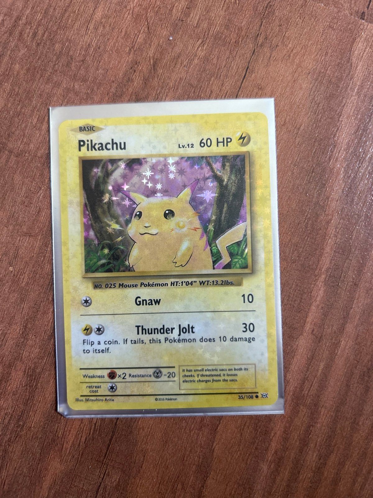 Pokémon Kaart Pikachu Basic 60HP - Zeer Goede Conditie, Verzenden, Zo goed als nieuw, Losse kaart