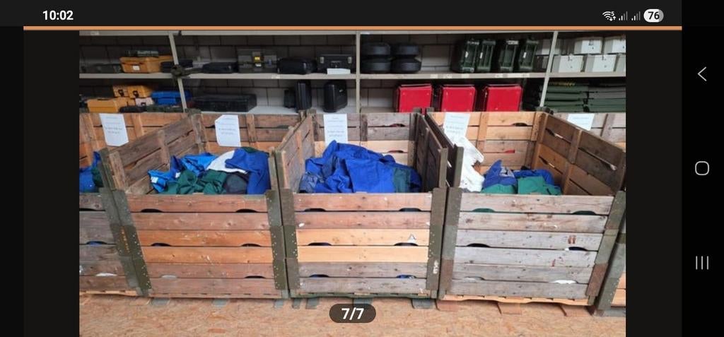 Pallets met randen Defensie blok pallet met opzetranden, Doe-het-zelf en Verbouw, Kratten en Dozen, Ophalen, Gebruikt, 100 cm of meer