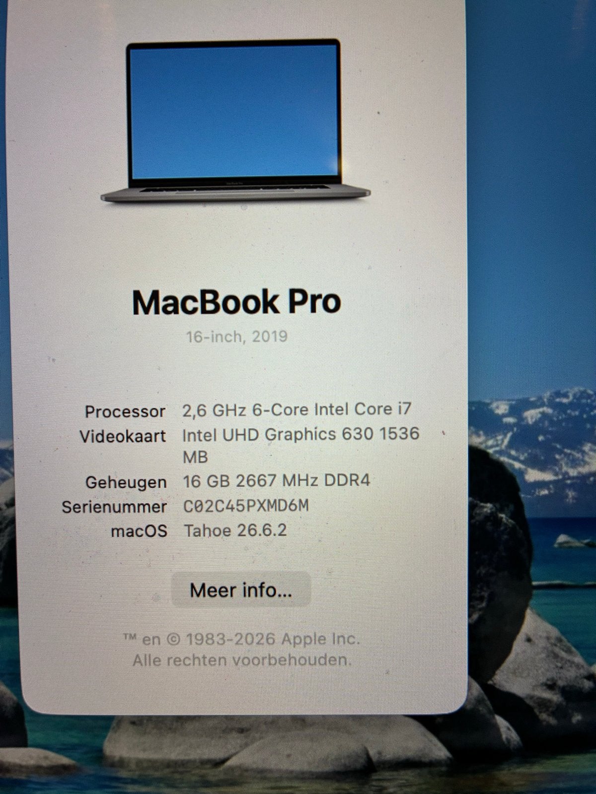 MacBook Pro 16-inch 2019 - i7, 16GB RAM, 512GB SSD, Computers en Software, 2 tot 3 Ghz, 512 GB, Zo goed als nieuw, 16 inch