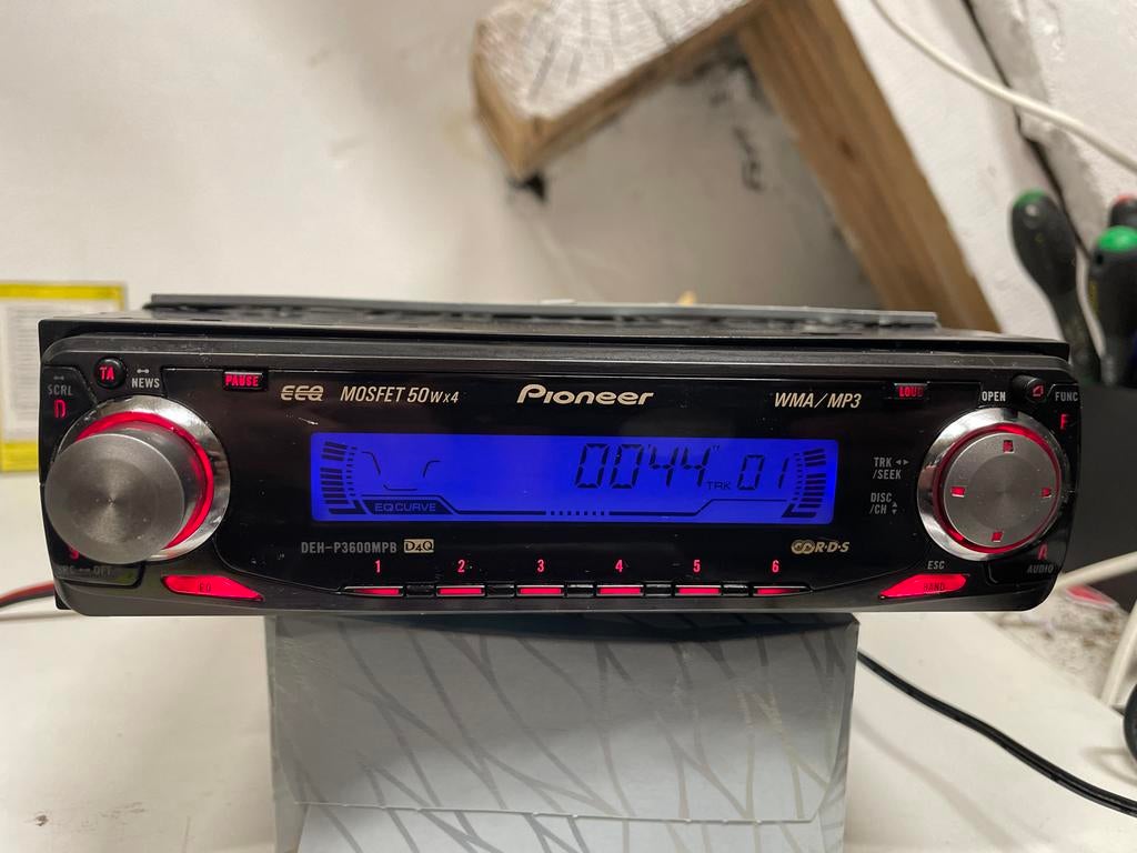 Pioneer DEH-P3600MPB Autoradio - MOSFET 50Wx4, Ophalen of Verzenden, Zo goed als nieuw