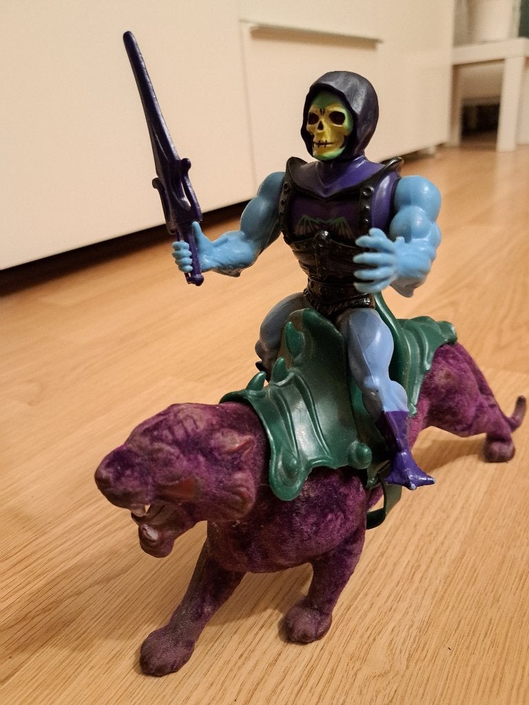 Masters of the Universe; Panthor & Battle Armor Skeletor, Ophalen of Verzenden, Gebruikt