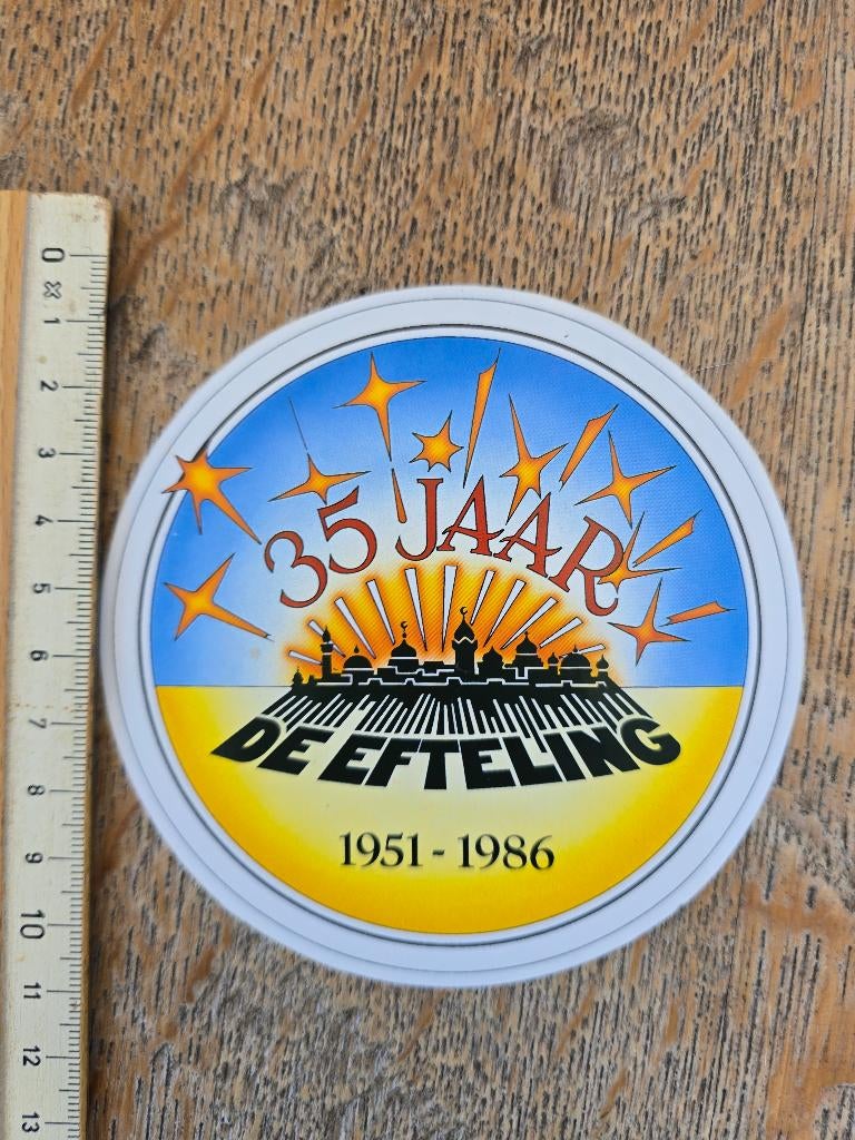 efteling sticker 35 jaar, Ophalen of Verzenden, Nieuw, Overige typen