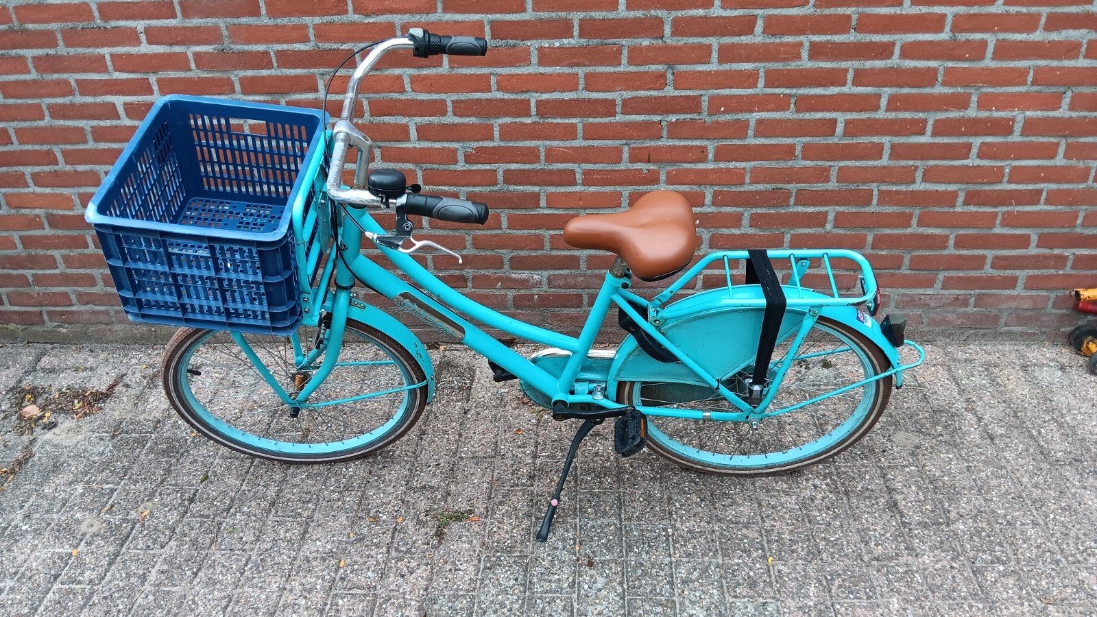 24 inc meisjes fiets, Ophalen, Terugtraprem, Popal transport fiets, Handrem