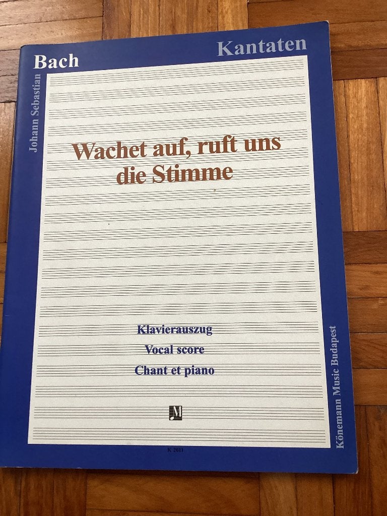 Bach Kantate Wacht Auf... bladmuziek piano, Muziek en Instrumenten, Gebruikt, Klassiek, Ophalen of Verzenden, Artiest of Componist